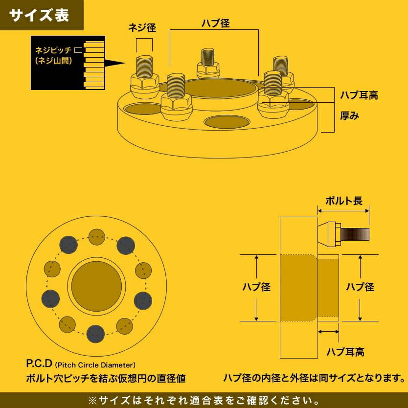 人気ブランドも見つかる！ L455S L465S タントエグゼカスタム ハブ付きワイドトレッドスペーサー 25mm 30mm ワイトレ 前後4枚セット Tシャツ