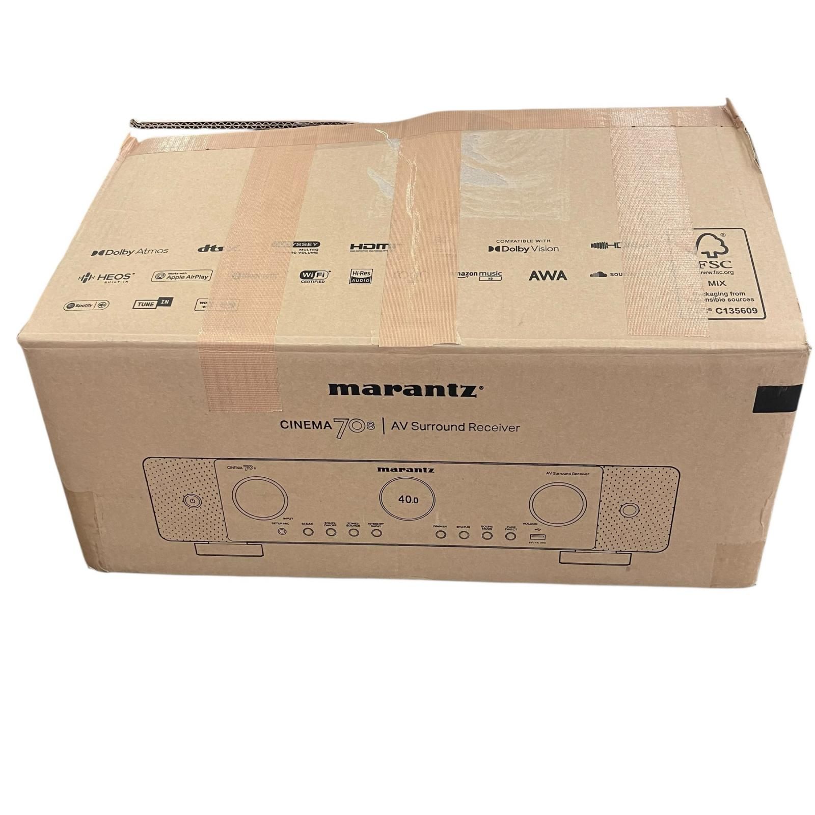 186000 marantz マランツ オーディオプレイヤー コンポ CHINEMA 70s AV Surround Receiver サラウンドレシーバー CINEMA70S FB ブラック