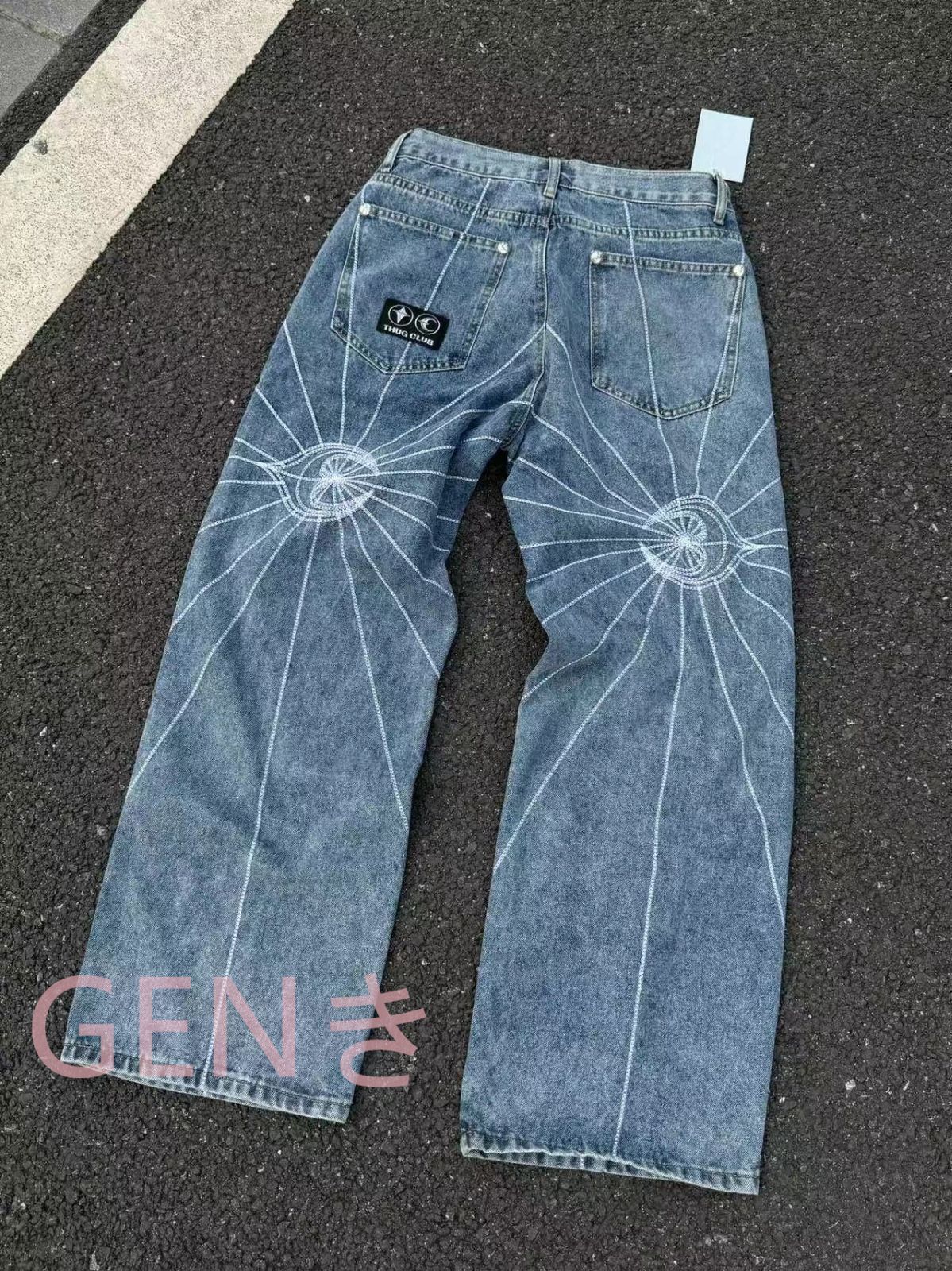 人気商品・新品未使用】Thugclub Chain Stitch デニムパンツサグクラブ 