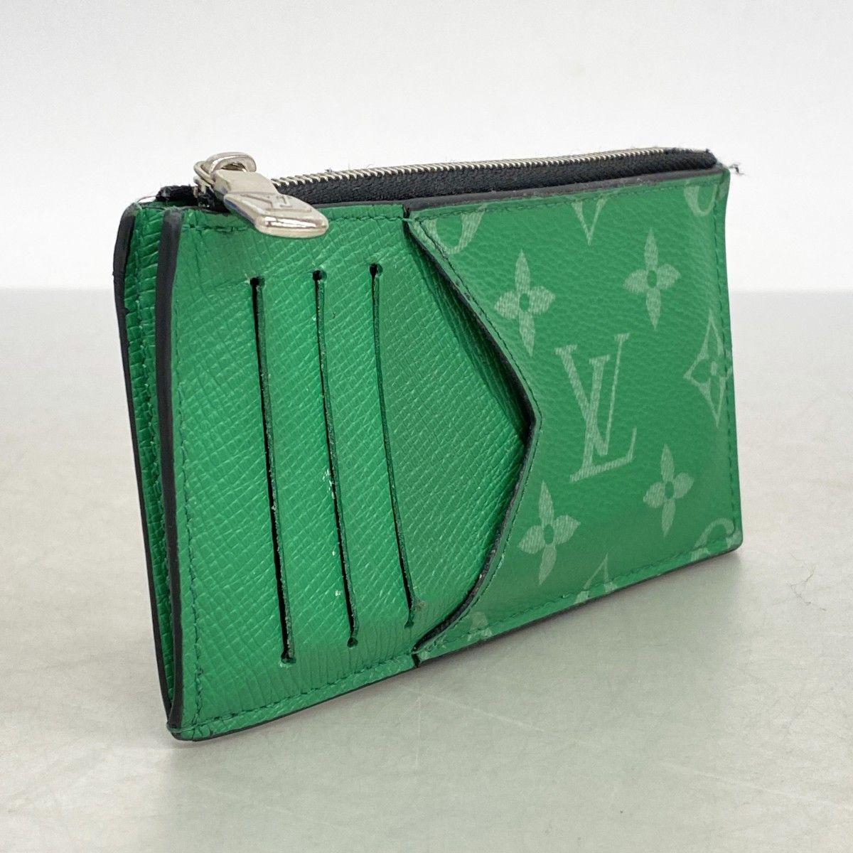 5md4393 ルイヴィトン コインケース タイガラマ コインカードホルダー M83102 カクタスグリーン メンズ