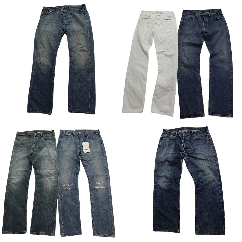 B品 古着卸 リーバイス 501 デニム パンツ 6枚セット メンズ 30 |32 |34 |36 デットストック 古着 NA7787