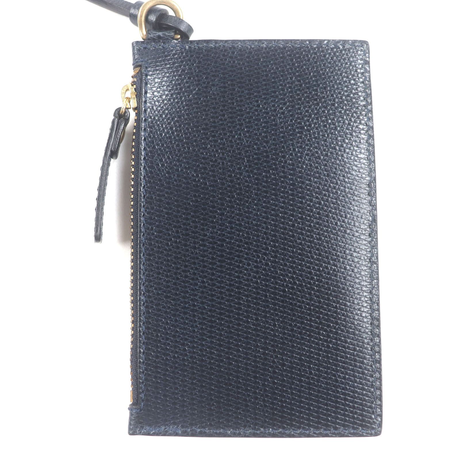 Felisi フェリージ 1141 FRAGMENT CASE フラグメントケース ベジタブルタンニンレザー カードケース ダークネイビー ゴールド金具 イタリア製 メンズ