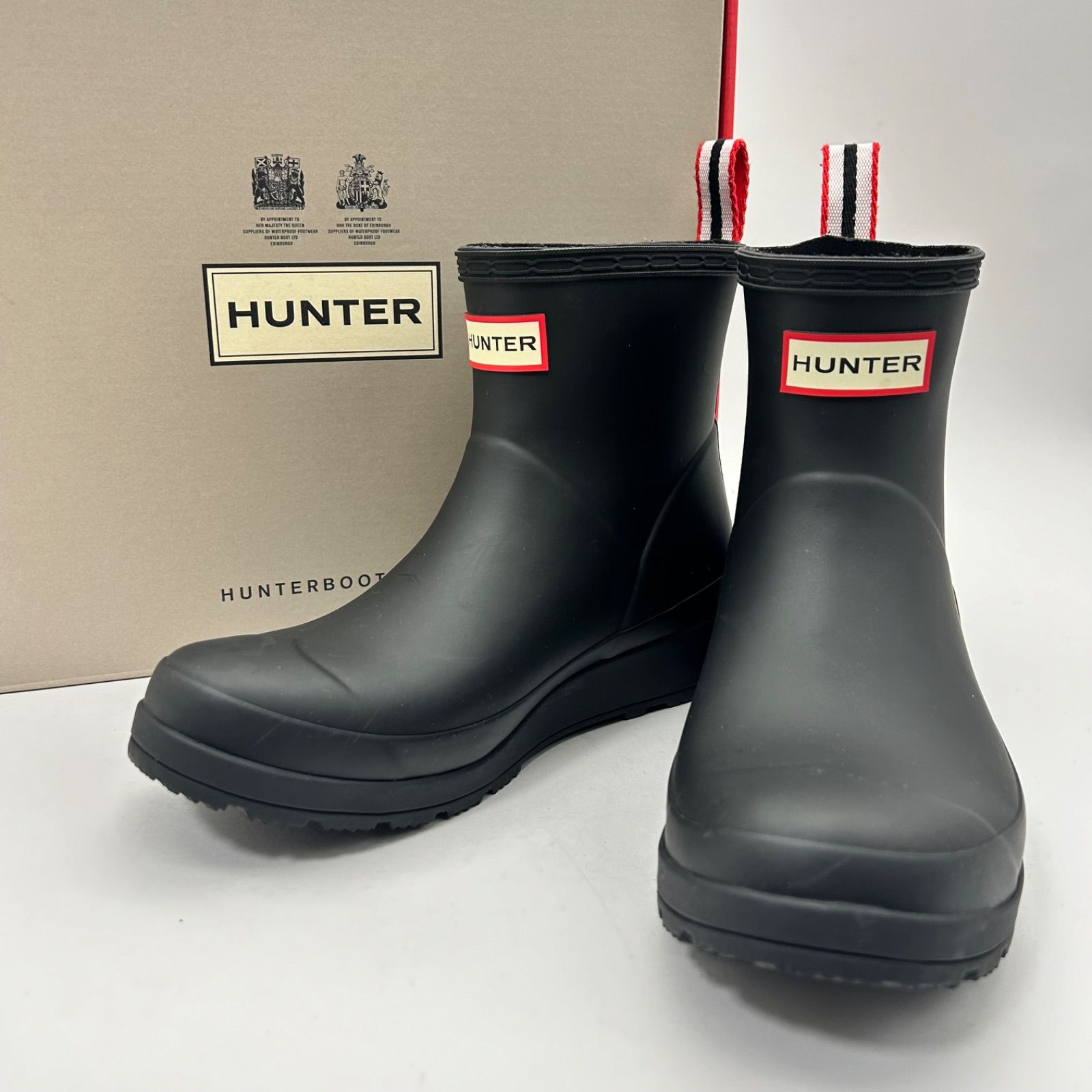 未使用品】HUNTER ハンター ショートブーツ レインブーツ 長靴 
