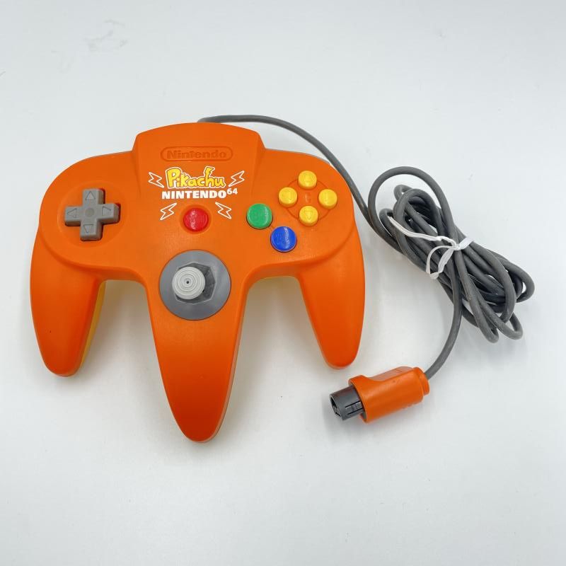【中古】本体）【動作確認済/メモリー拡張パック換装済】任天堂/ニンテンドウ64 ピカチュウオレンジ/NUS-101[6][240006552152] 中古】本体）【動作確認済/メモリー拡張パック換装済】任天堂