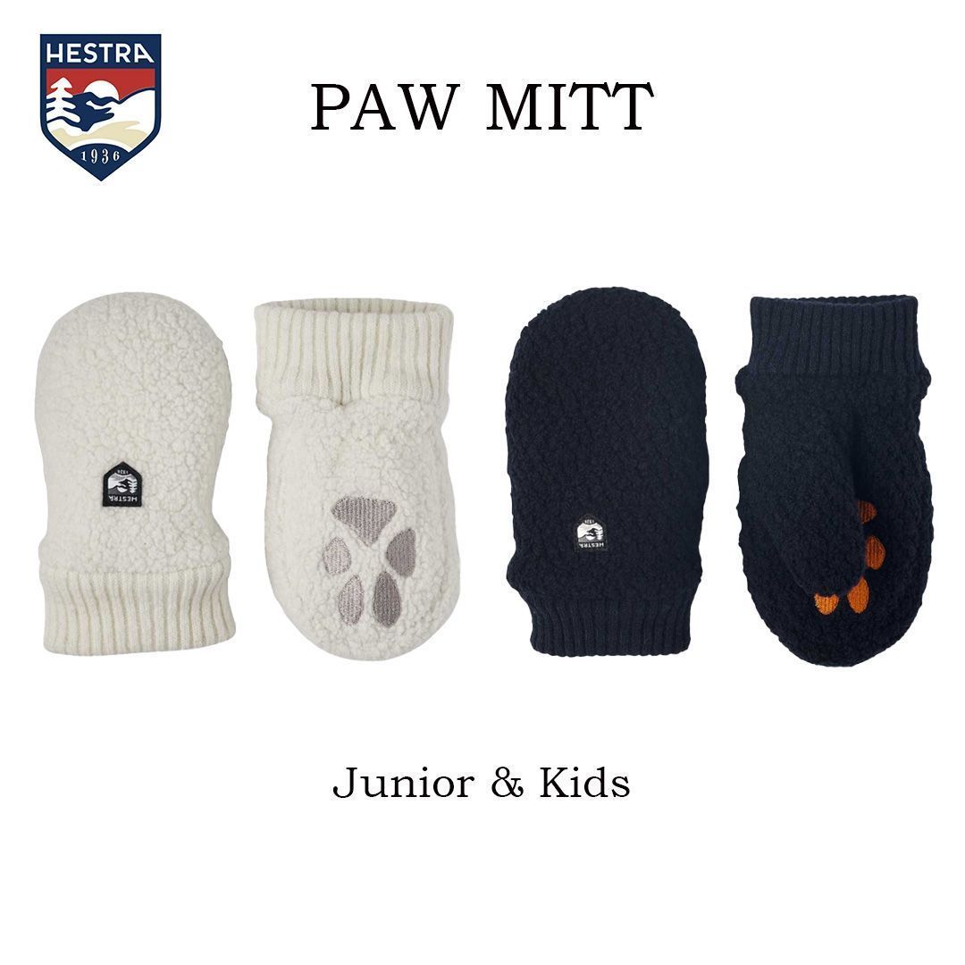 HESTRA ヘストラ 3001541 PAW MITT パウミット 手袋 キッズ ジュニア おしゃれ かわいい 赤ちゃん 肉球 シンプル