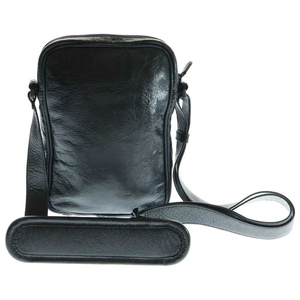 ×adidas スリーラインスモールクロスボディレザーショルダーバッグ