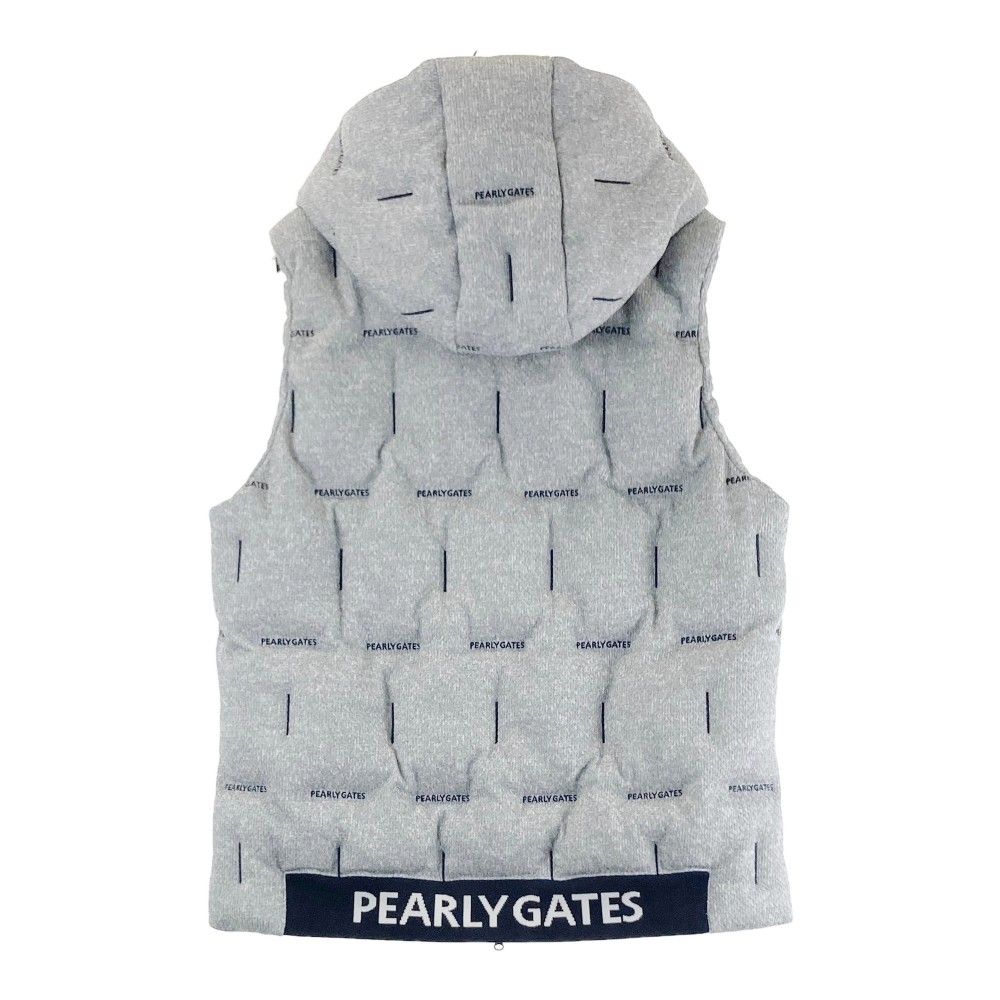 サイズ：6 PEARLY GATES パーリーゲイツ 2023年 2WAY ダウンベスト  グレー系 [240101426993] ゴルフウェア メンズ ストスト サイズ：6 PEARLY GATES パーリーゲイツ 2023年 2WAY ダウン