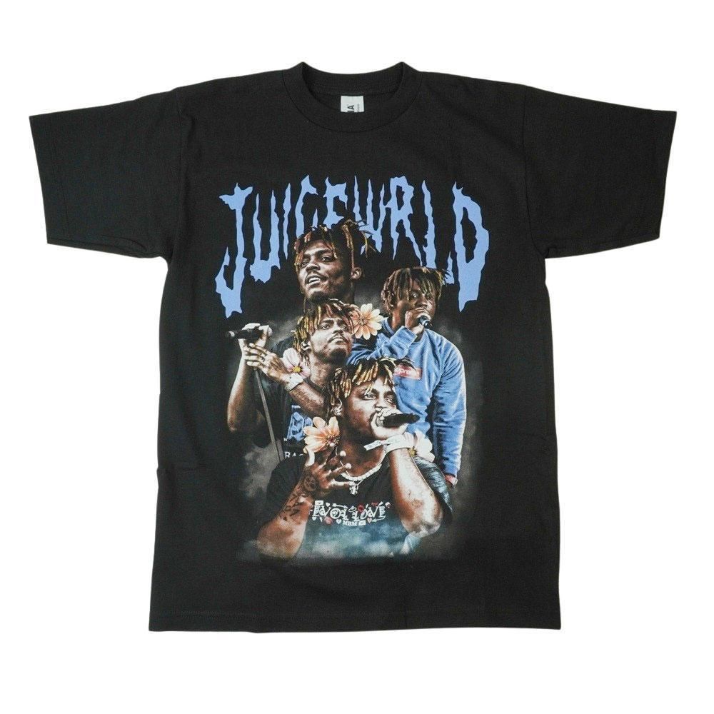 100%新品格安ジュースワールド　Juice Wrld ラップt ヴィンテージ 加工 tシャツ Tシャツ/カットソー(半袖/袖なし)