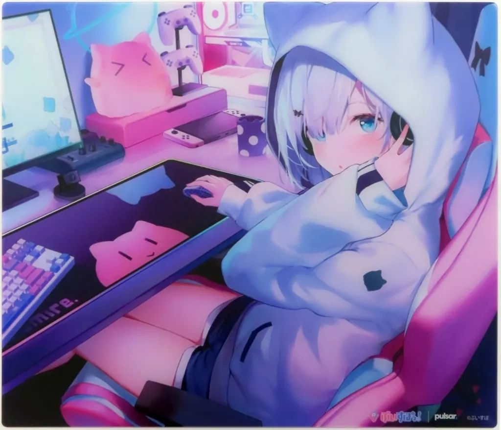 中古】マウスパッド 花芽すみれ VSPO! GEAR ガラスマウスパッド