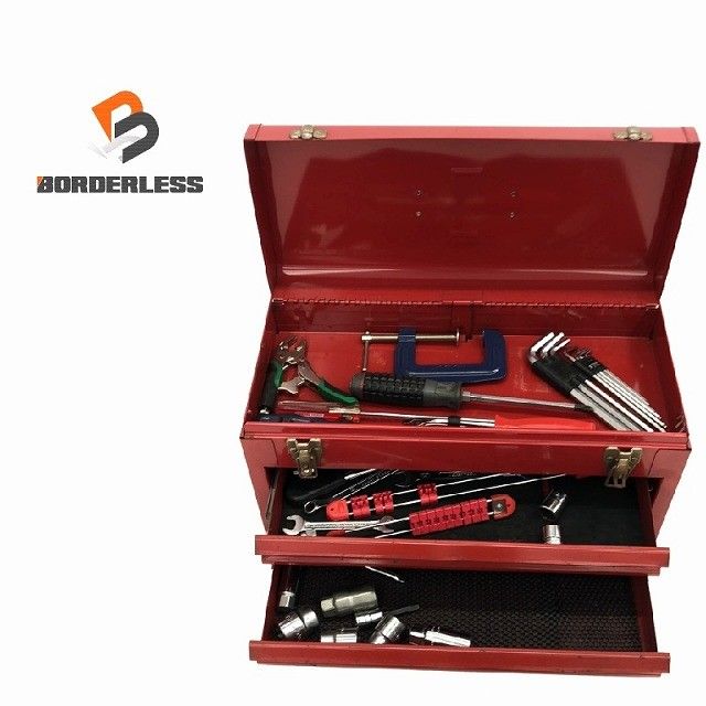 品セット KTC 京都機械工具 ソケット複数 ドライバー 六角レンチ スパナ 2段工具箱 ツールボックス WATERLOO 画像 116793