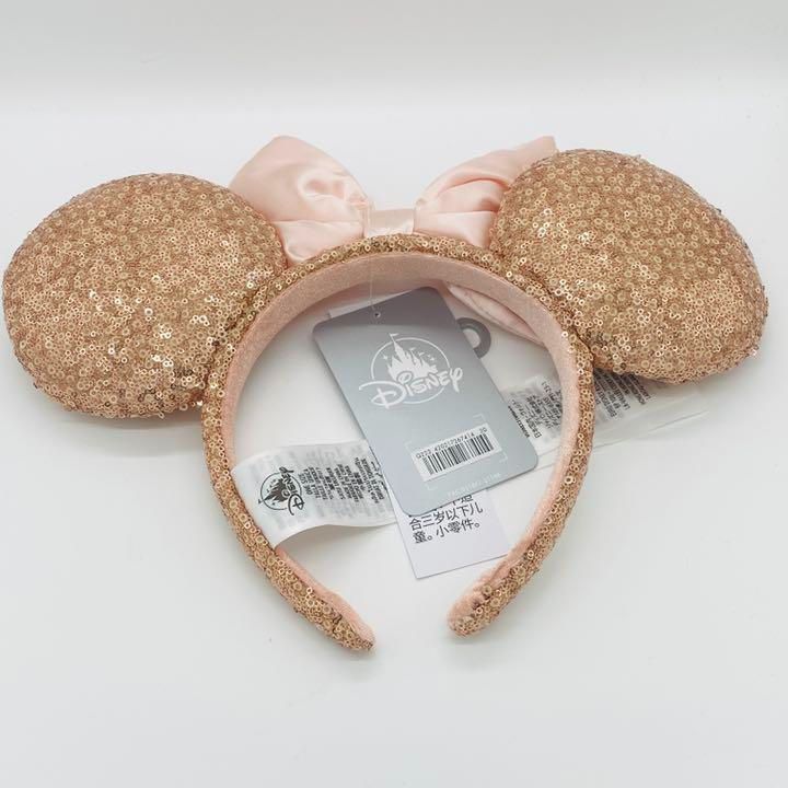 ☆US Disney Parks☆ミニーカチューシャ ゴールド 上海ディズニーカチューシャ：ミニーカチューシャ（ゴールド