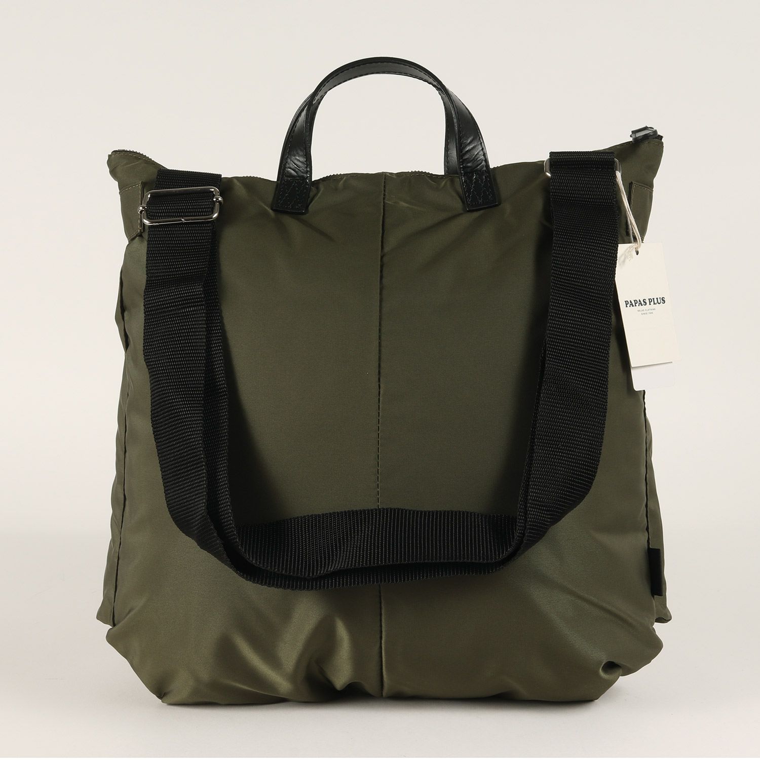 新品 Papas パパス ナイロン ショルダー ヘルメットバッグ オリーブ 
