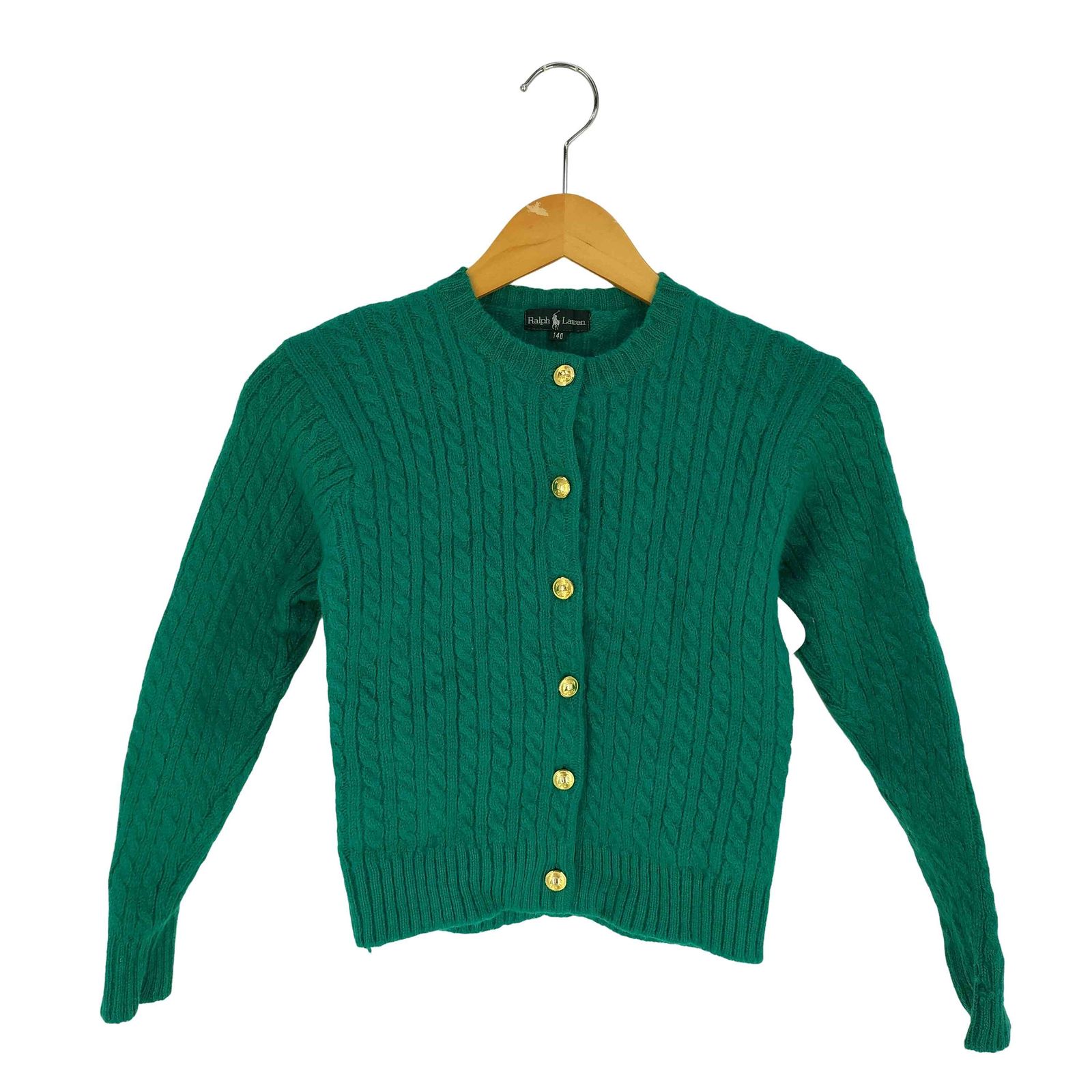 ラルフローレン RALPH LAUREN 80s 金ボタン ケーブルニット