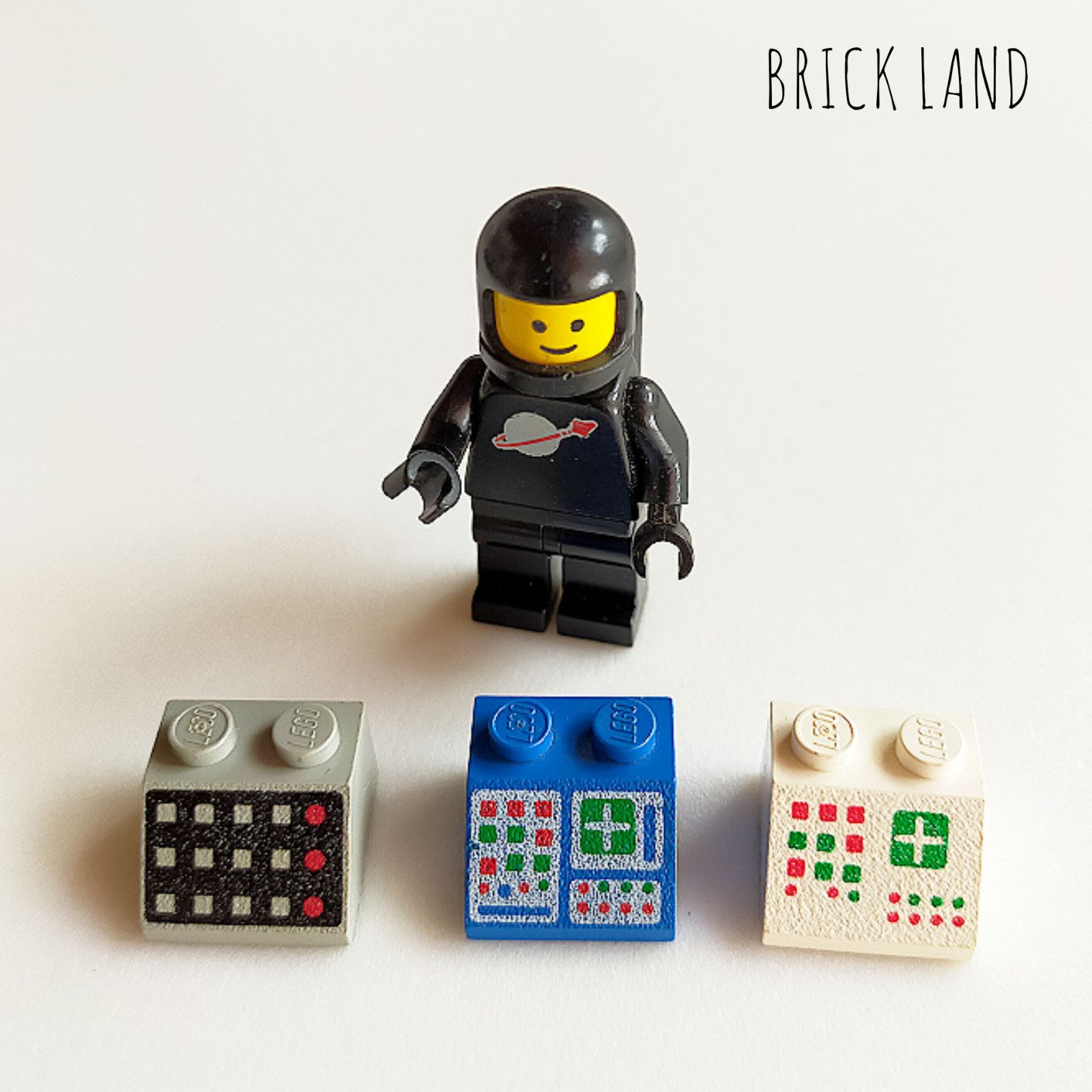 レゴ クラシックスペース 黒 宇宙飛行士 レア ブラック プリント 