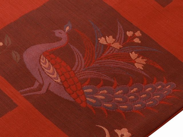 お洒落 正絹 お仕立て上がり 西陣織 名古屋帯 証紙付き 六通柄
