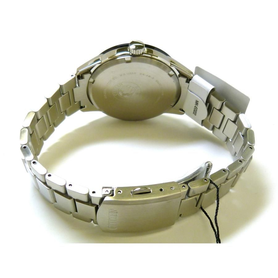 CITIZEN◆ソーラー腕時計/エコドライブ/GN-4W-S/アナログ/ステンレス/BLK/SLV//バーインデックス ECO-DRIVE