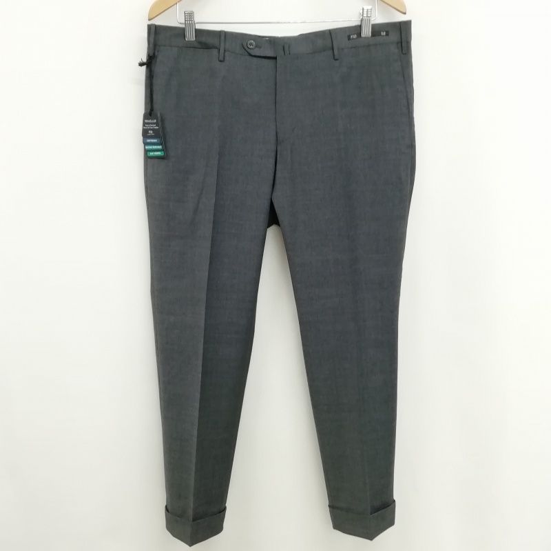 美品】PT01 TRAVELLER TECHNO WOOL 薄灰 52 春夏 ピーティーゼロウーノ