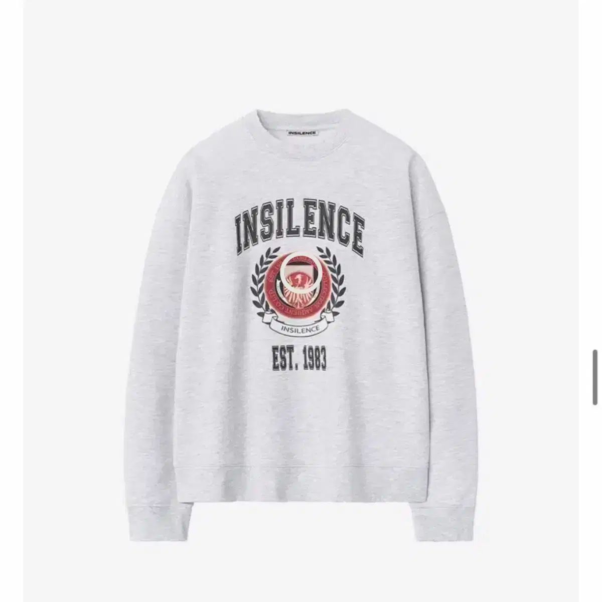 INSILENCE インサイレンス エンブレム オーバーサイズ スウェットシャツ トレーナー