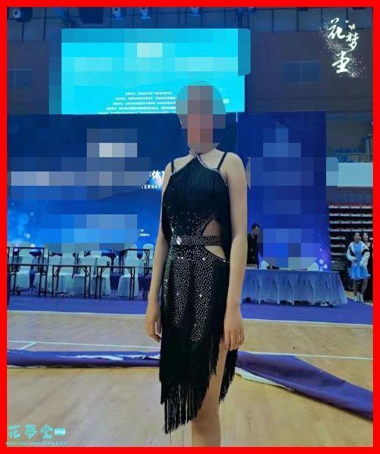 ラテンワンピースドレス グリーン