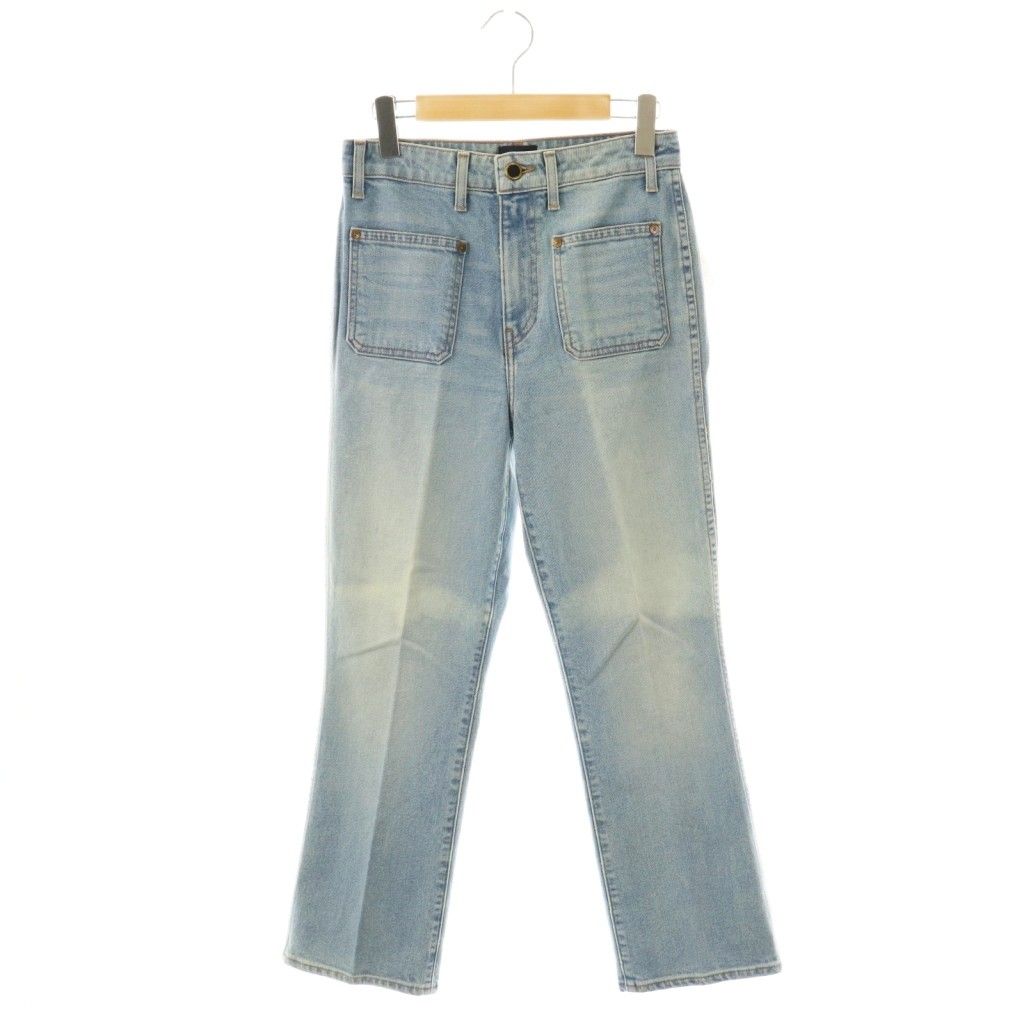 ケイト KHAITE FLARE DENIM デニムパンツ ジーンズ Deuxieme Classe取扱 センタープレス 水色 |CX OS