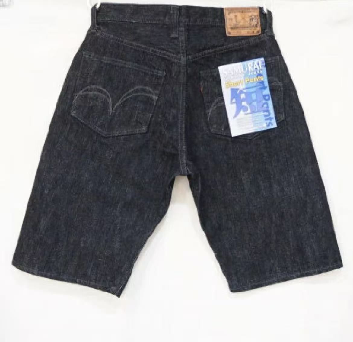 SAMURAI JEANS S310SP18-ブラック-ジーンズ短パン18-SAMURAIJEANS-サムライジーンズ