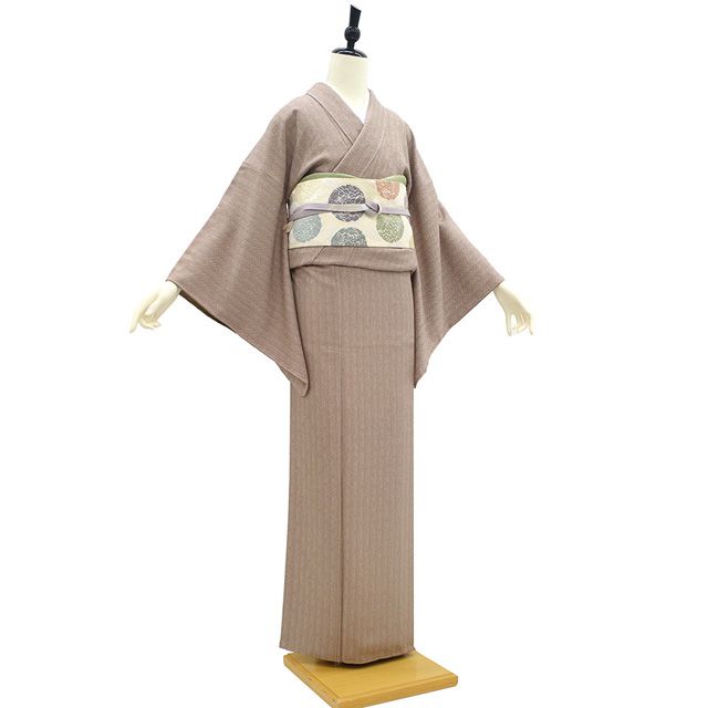 新古品】 五嶋敏太郎 監修 小紋 着物 未使用 正絹 落款有り 淡
