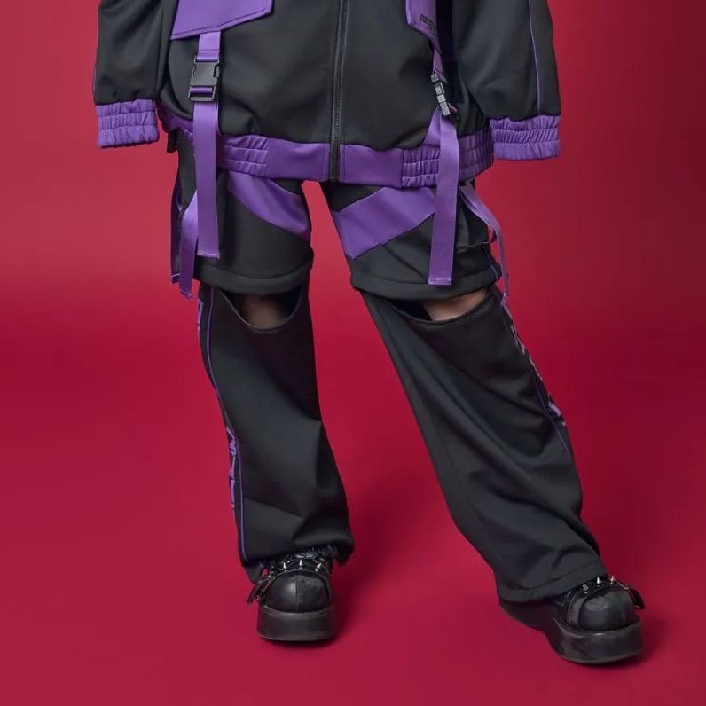 psynyxx Zipper カーゴパンツ サブカル サブスト 地雷 PSYNYXX コーティングZIPカーゴパンツ サブカル サブスト 地雷