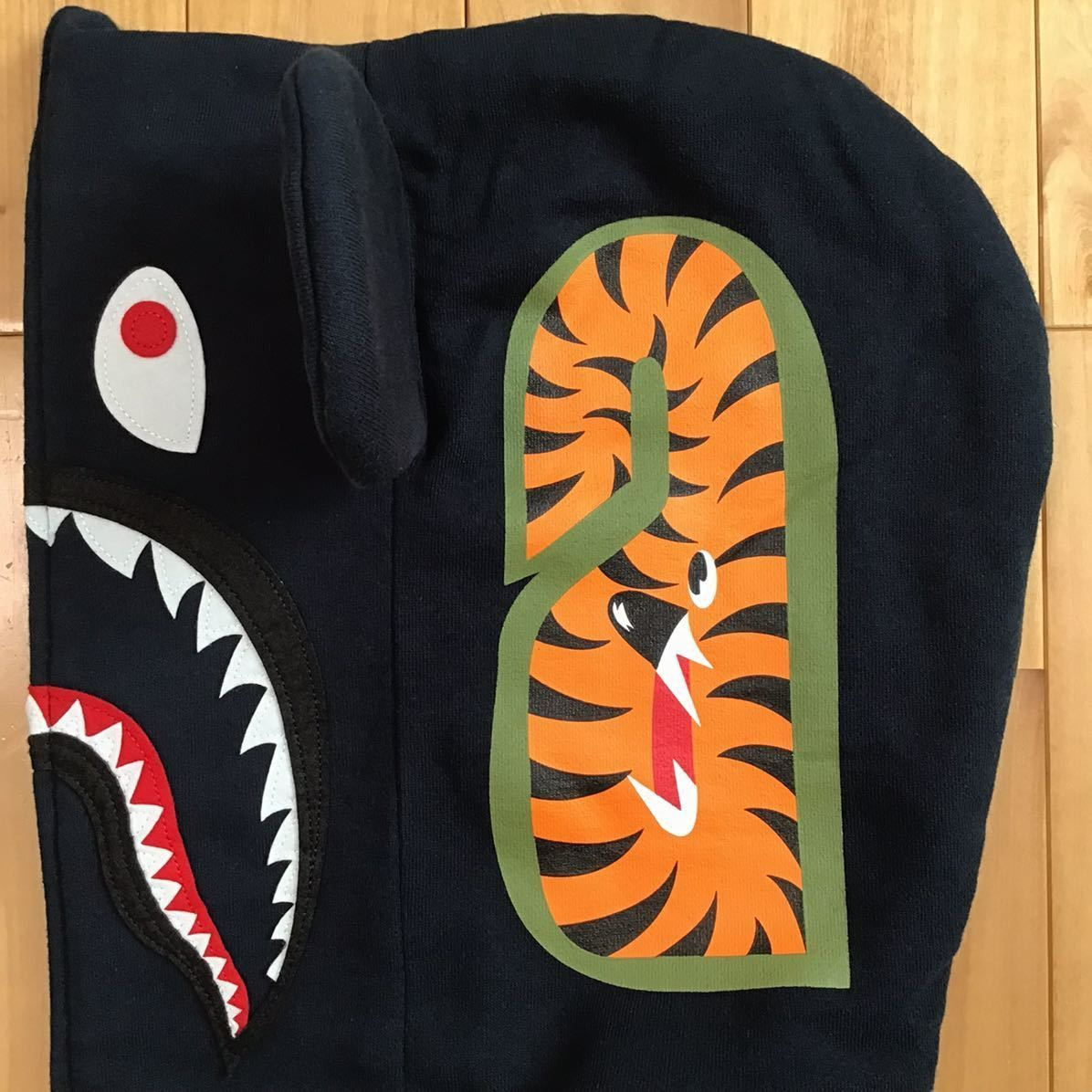 ☆XL☆ BE@R shark full zip hoodie ネイビー a bathing ape ☆XL☆ BE@R shark full zip hoodie ネイビー a bathing ape