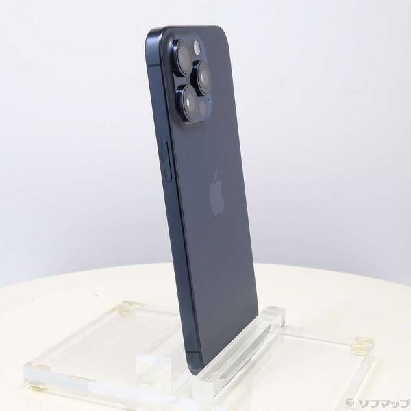 中古品〕 iPhone15 Pro Max 1TB ブルーチタニウム MU723J／A SIM