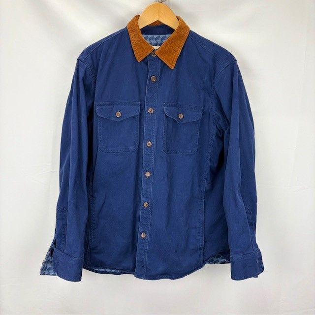 Drake's シャツジャケット 英国製のボタンダウン。Drake's（ドレイクス）の