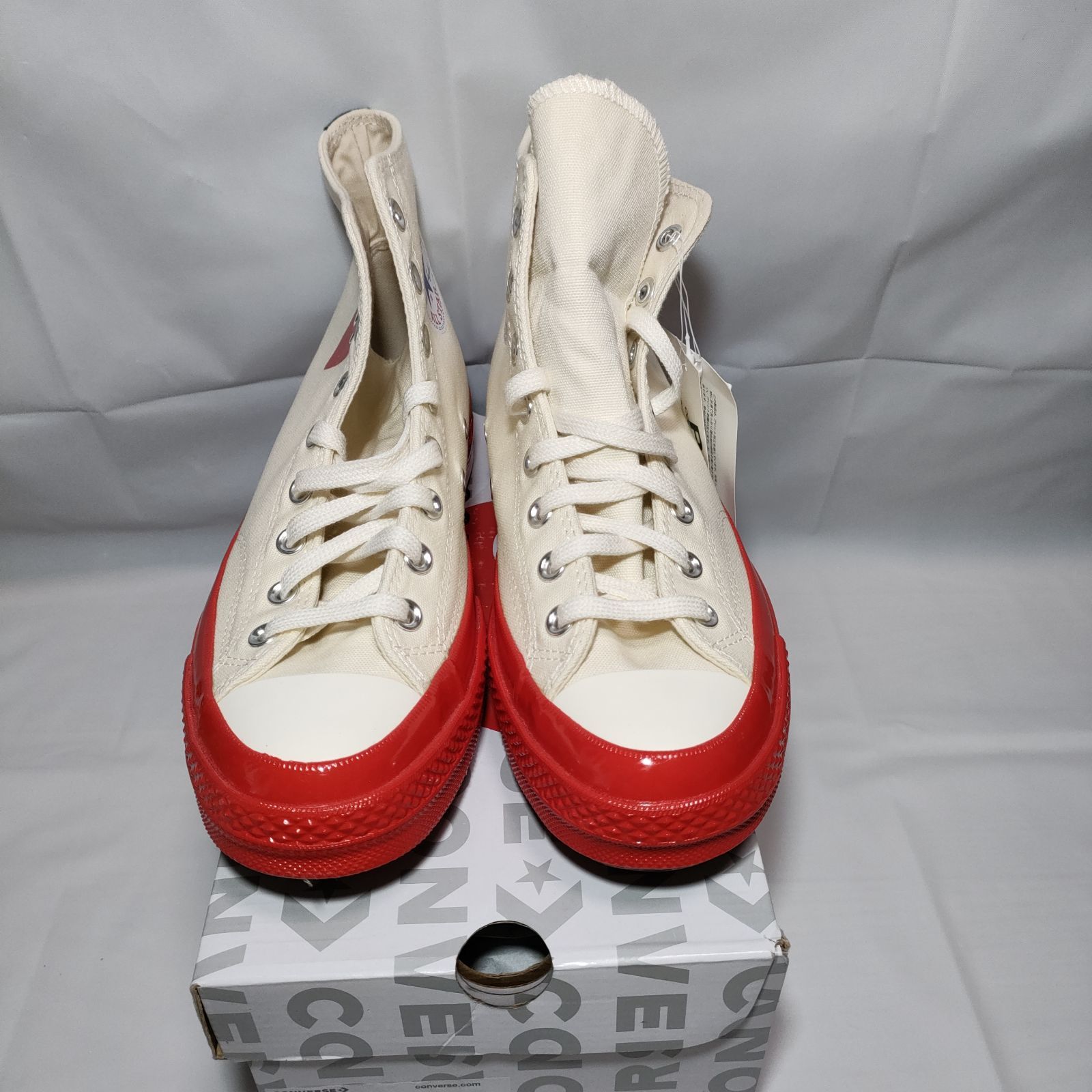 箱付新品】CT70 CONVERSE PLAY COMME des GARCONS 生成×プリント 27.5cm - メルカリ