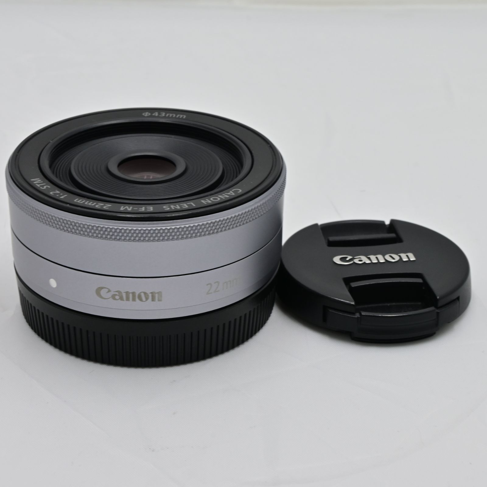 新品 Canon 単焦点レンズ EF-M22mm F2 STM シルバー - www