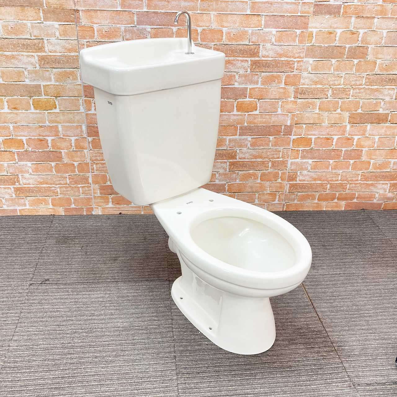 品 TOTO トイレ 洋式便器 壁排水 型番不明 タンク 一式セット 54R アイボリー 64J0063