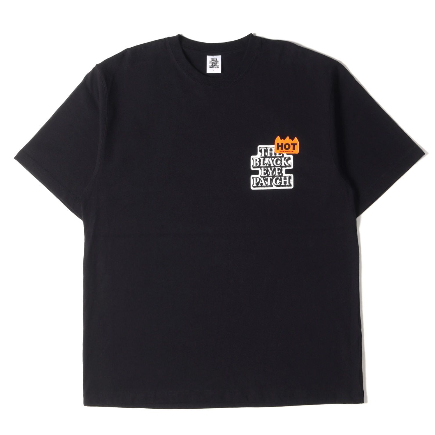 BlackEyePatch ブラックアイパッチ Tシャツ サイズ:L ワンポイント ... S BLACK EYE PATCH DANGER HOT LABEL TEE 白