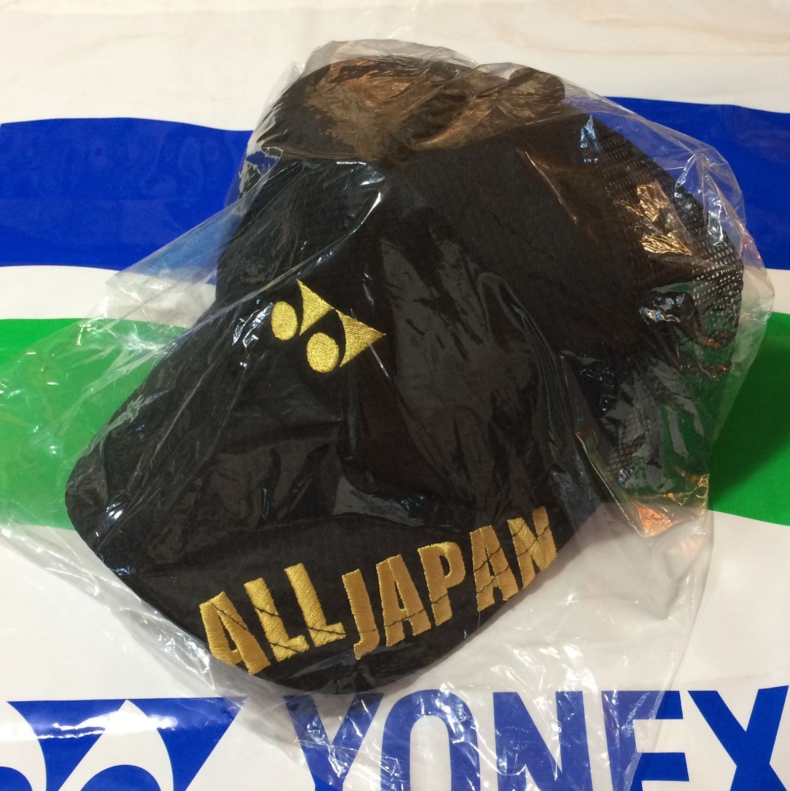 2018年 ヨネックス インターハイ会場 ALL JAPAN キャップ 黒金