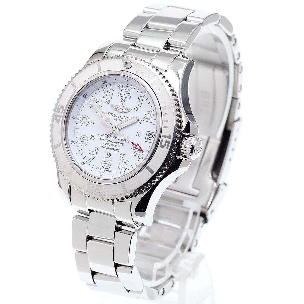 ブライトリング BREITLING A17312 スーパーオーシャンII 36 デイト 自動巻き レディース_909588