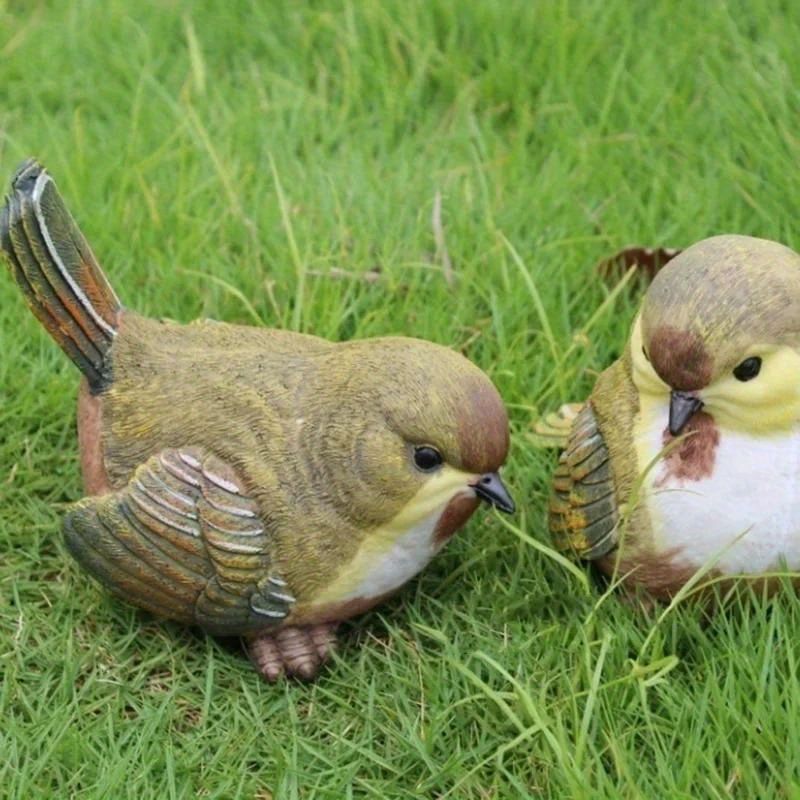 置物 オブジェ ガーデンオーナメント 屋内 室内 屋外 インテリア 4羽の