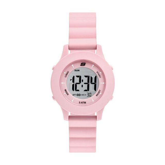 【送料無料】 スケッチャーズ レディース 腕時計 アクセサリー Skechers Rosencrans Women's Silicone Digital Watch Pink