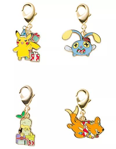 中古】雑貨 ピカチュウ＆チョンチー＆ナエトル＆ブイゼル メタル