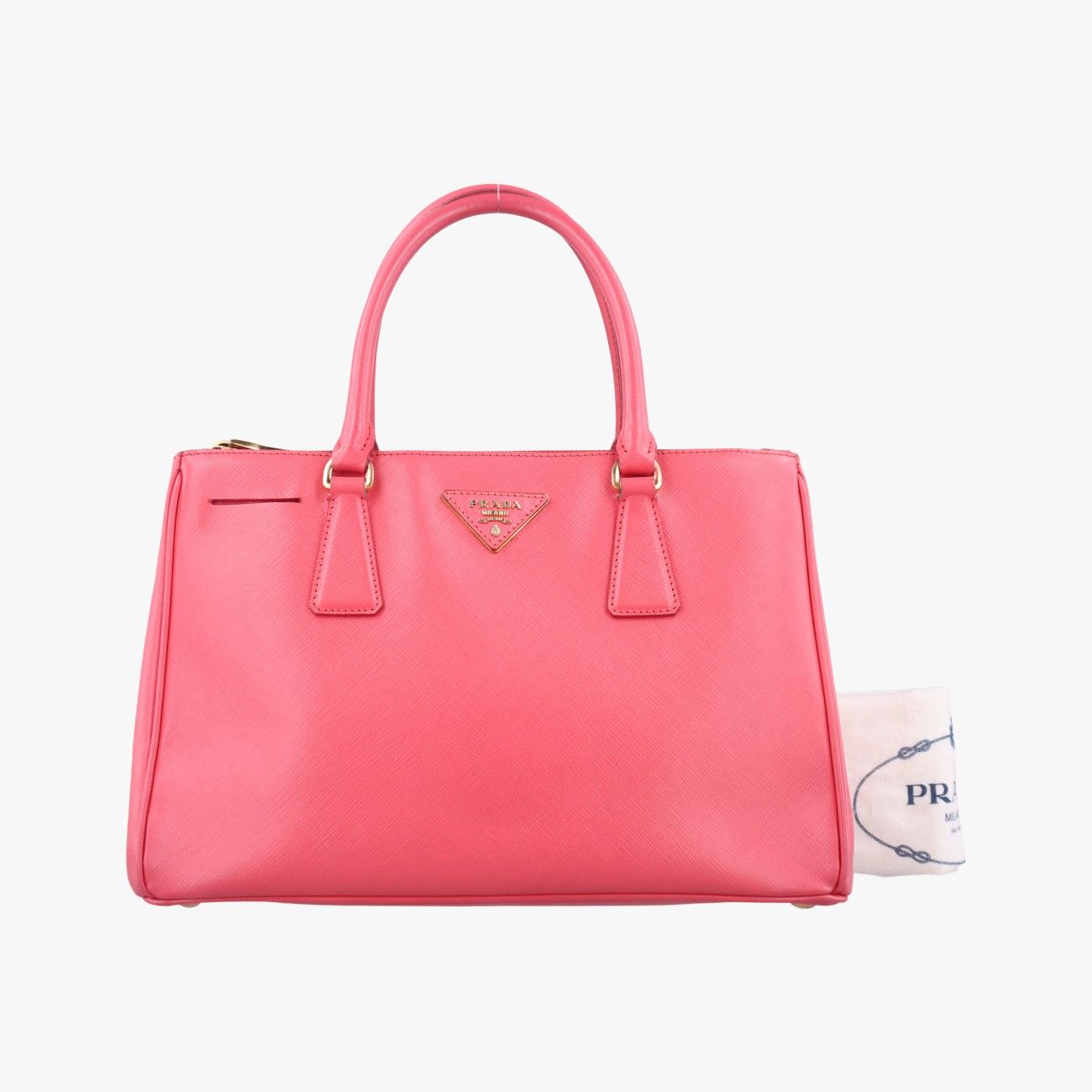 【超極美品】PRADA プラダ　ガレリア　ピンク　サフィアーノレザー　2way Prada プラダ ガレリア サフィアーノレザー ミニバッグ | ピンク