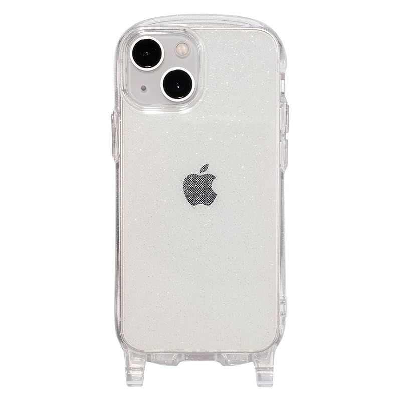 iFace Hang and iPhone 13 mini ケース クリアケース (クリア/ラメ)【アイフェイス アイフォン13ミニ カバー 透明 スマホケース ストラップホール付き 】