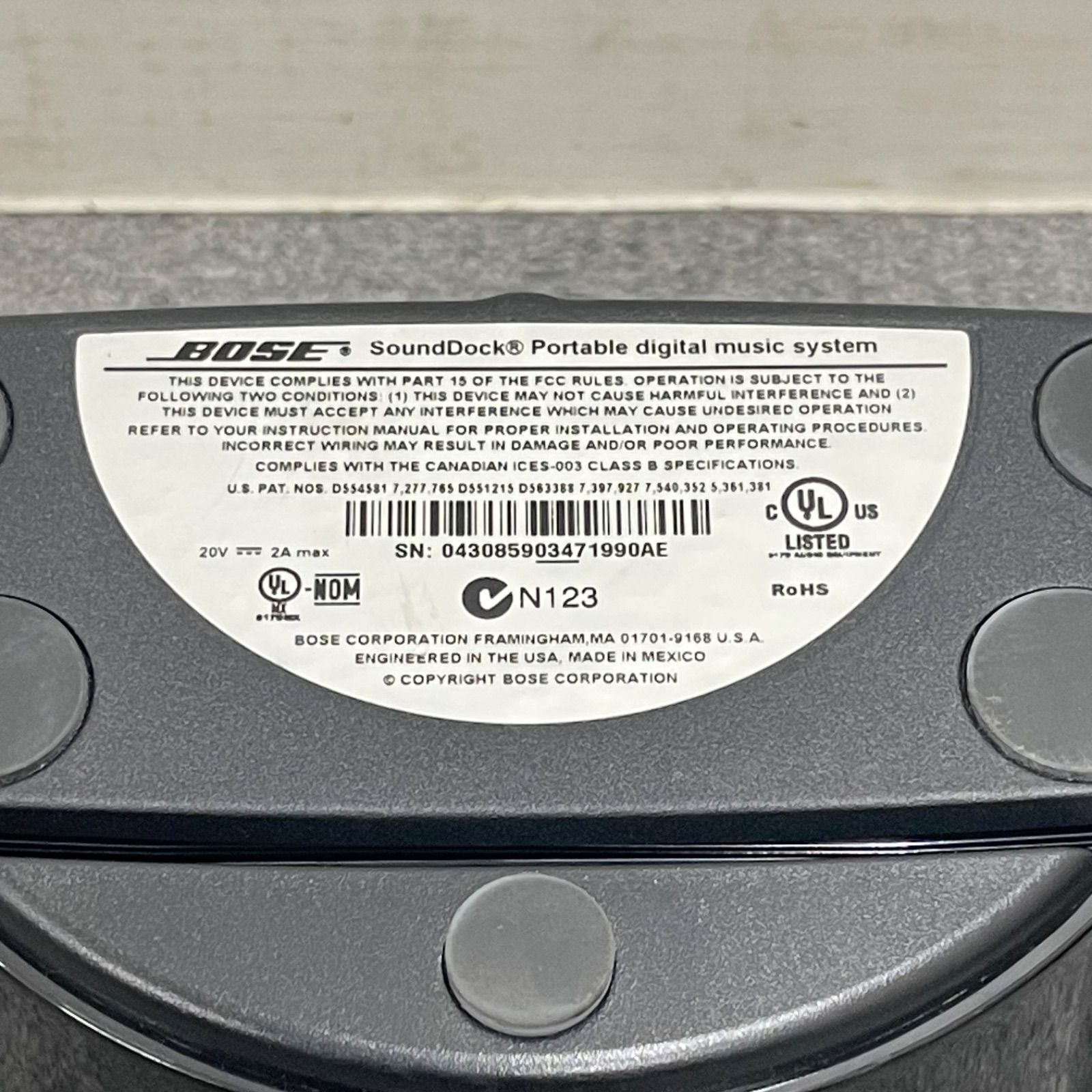 Bose SoundDock ポータブル スピーカー N123 iPod 取説有 Amazon.co.jp: Bose SoundDock Portable system iPod専用サウンド