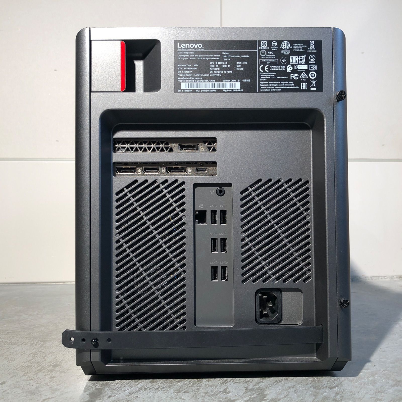 ゲーミングPC Lenovo Legion C730 / GeForce RTX 2080 / Core i9-9900K