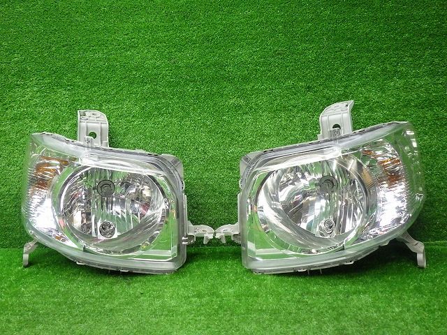 車 綺麗 ホンダ JF1/2 N-BOX 前期 ヘッドライト 左右 ハロゲン P9911 レベ付き Y 240928107