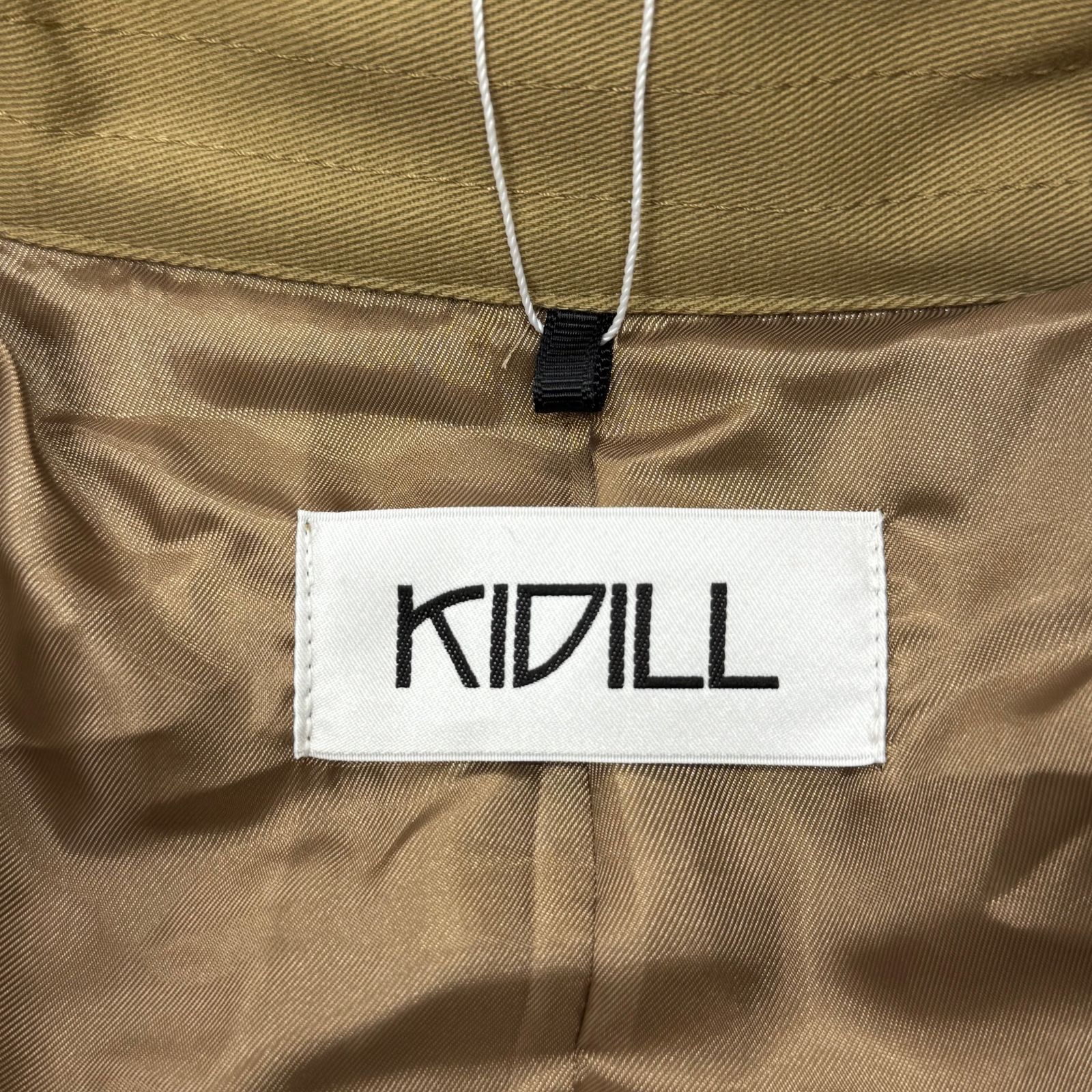 参考上代161700円 未使用品 KIDILL トレンチコート タータン