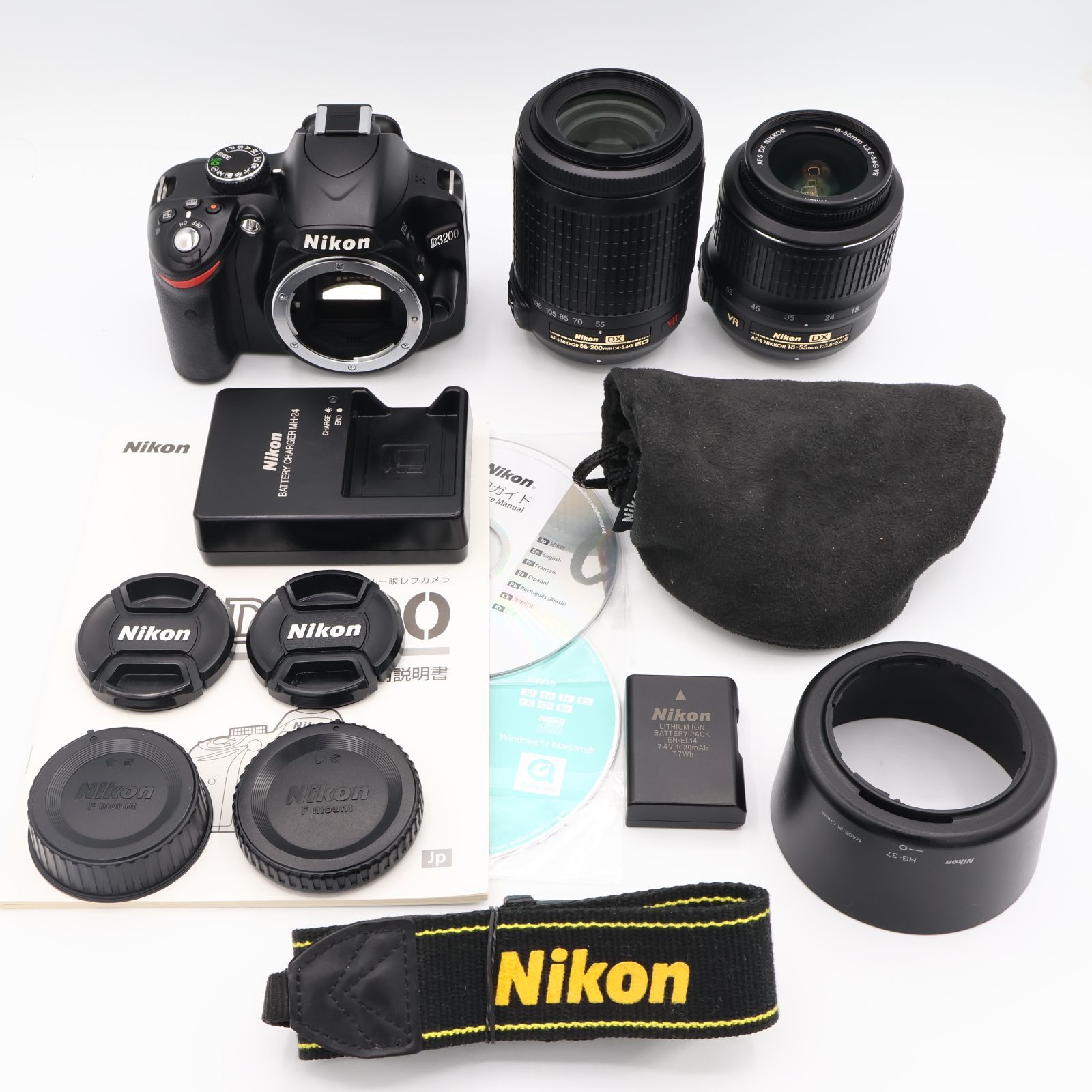 Nikon D3200 ダブルズームキット18-55mm 55-200mm付属 Amazon | Nikon デジタル一眼レフカメラ D3200 200mmダブル