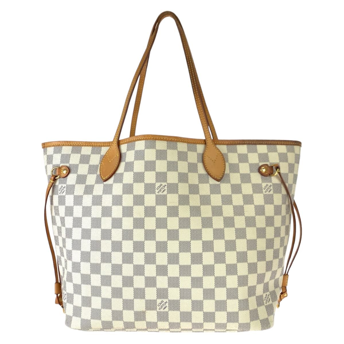 LOUIS VUITTON ルイヴィトン ダミエアズール ネヴァーフルMM ホワイト 