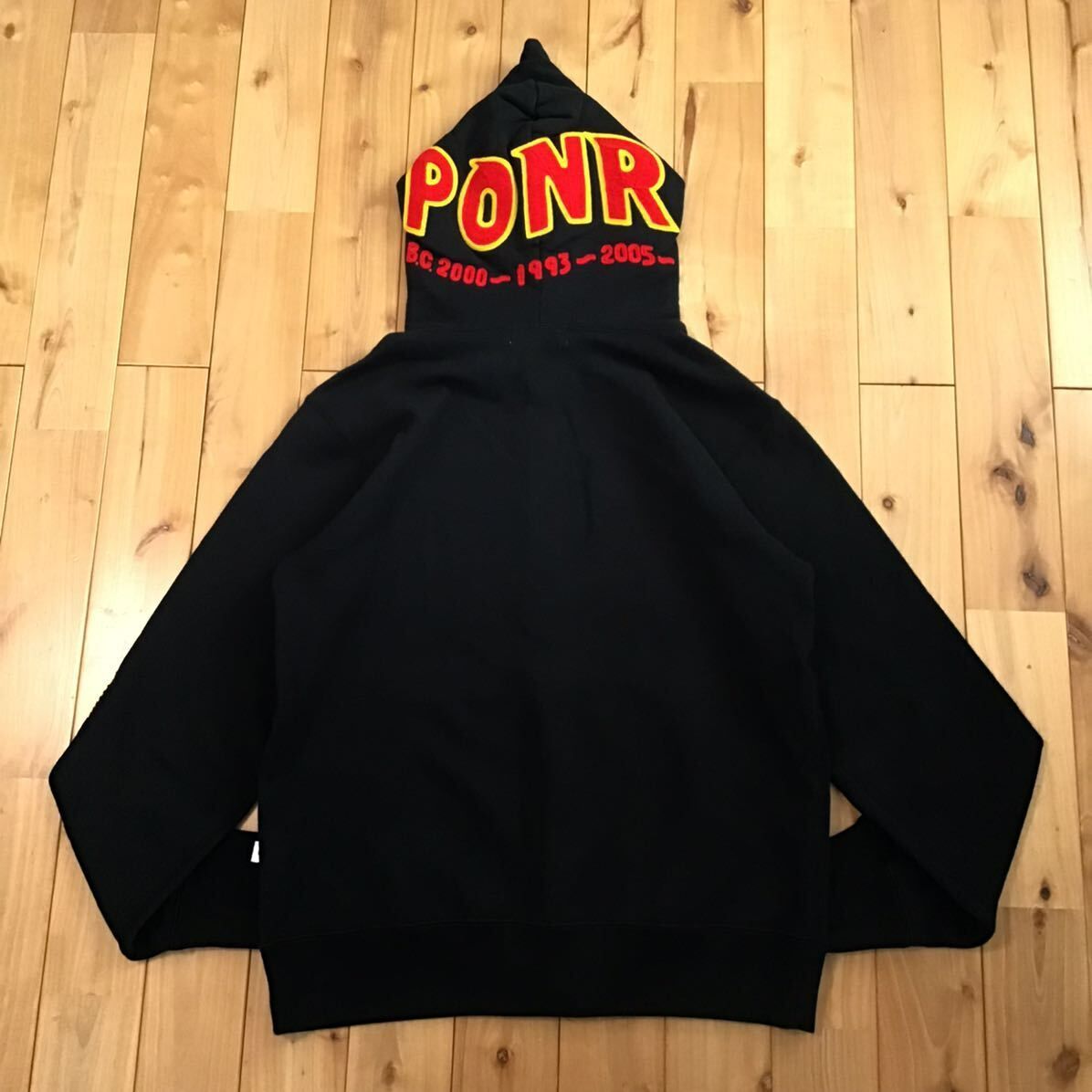 シャーク パーカー Lサイズ ブラック shark full zip hoodie a bathing  