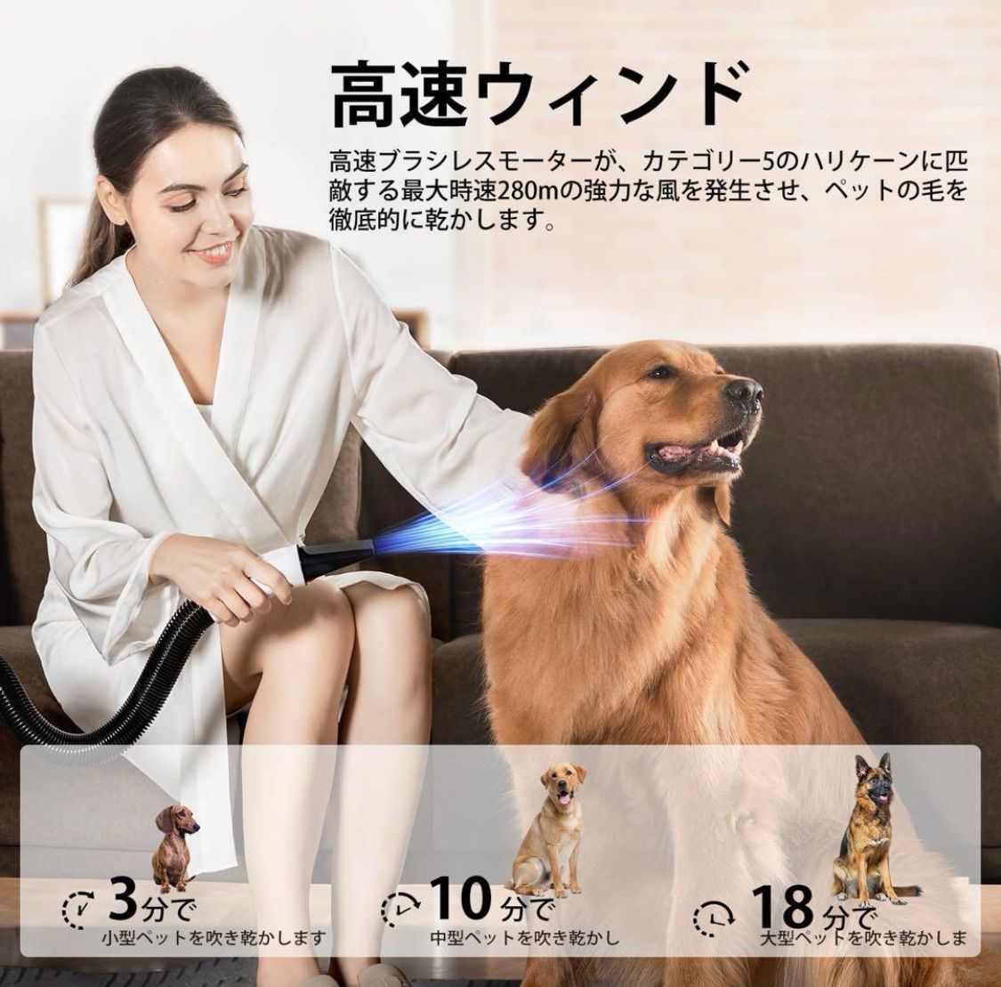 Petaboo Levante400 ペットグルーミングドライヤー 新品未使用】Petaboo Levante400 ペットグルーミング用犬用ドライヤー