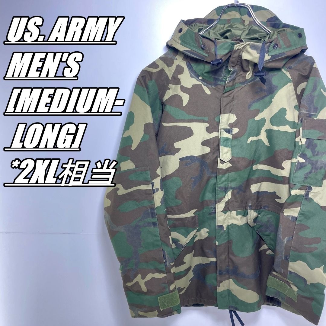 【軍物･米軍･92年】US. ARMY CAMOUFLAGE.COLD WEATHER.PARKAMEDIUM REGULARアメリカ軍ウッドランドカモフラージュナイロンジャケットナイロンパーカーミリタリージャケット